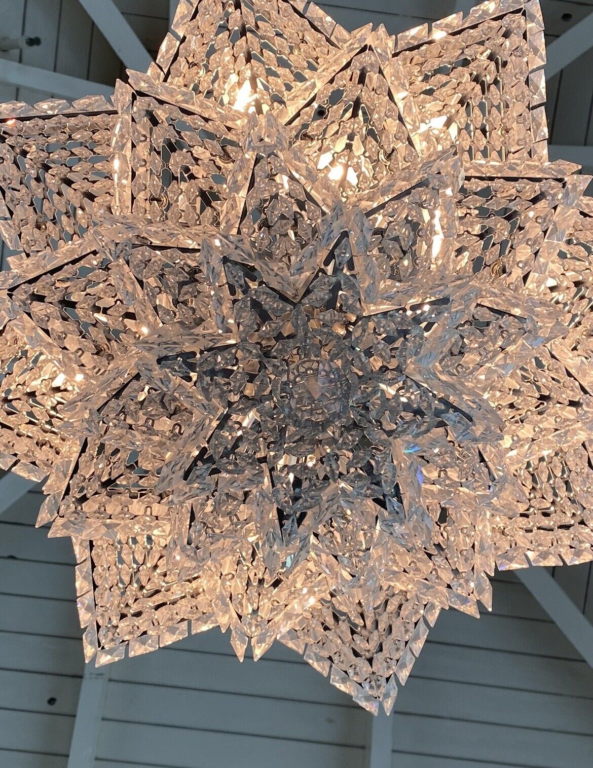 Fashion Star Shaped Chandelier Crystal Ceiling Light Fixture For Small Living Room/ Bedroom Chandeliers Kevinstudiolives