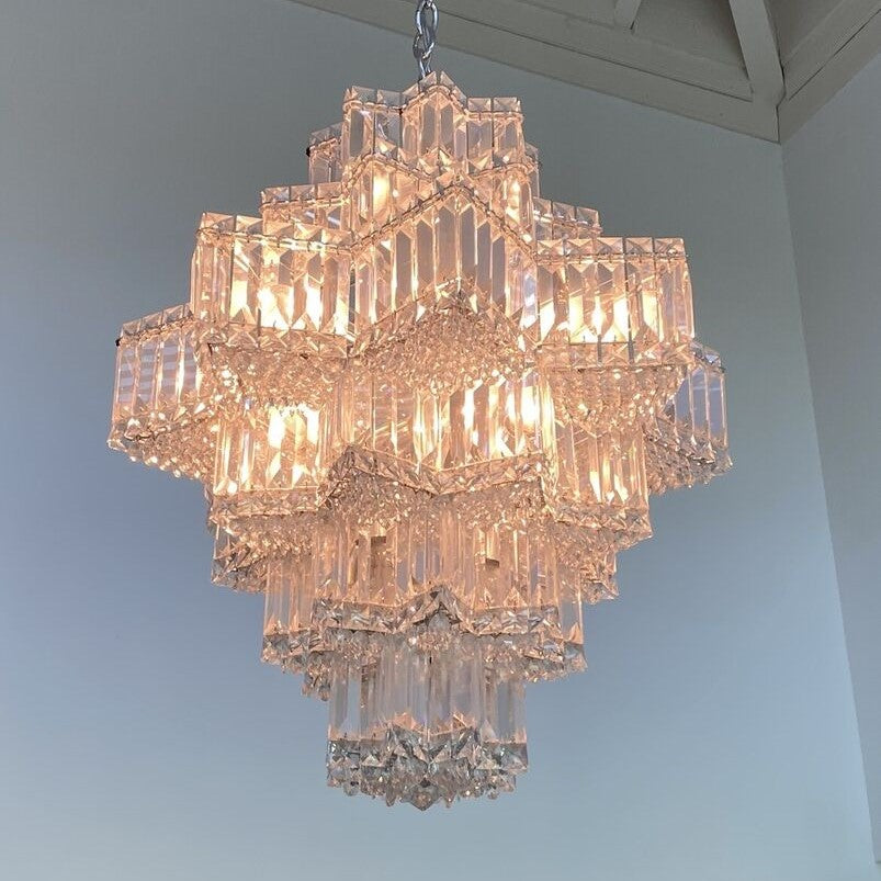 Fashion Star Shaped Chandelier Crystal Ceiling Light Fixture For Small Living Room/ Bedroom Chandeliers Kevinstudiolives