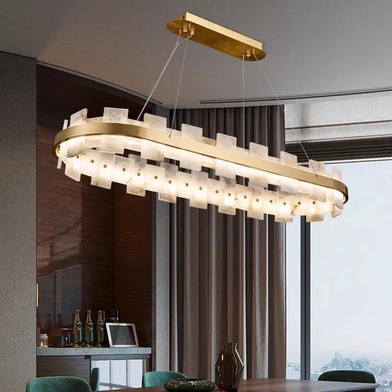 Varnaka Alabaster Chandelier Light