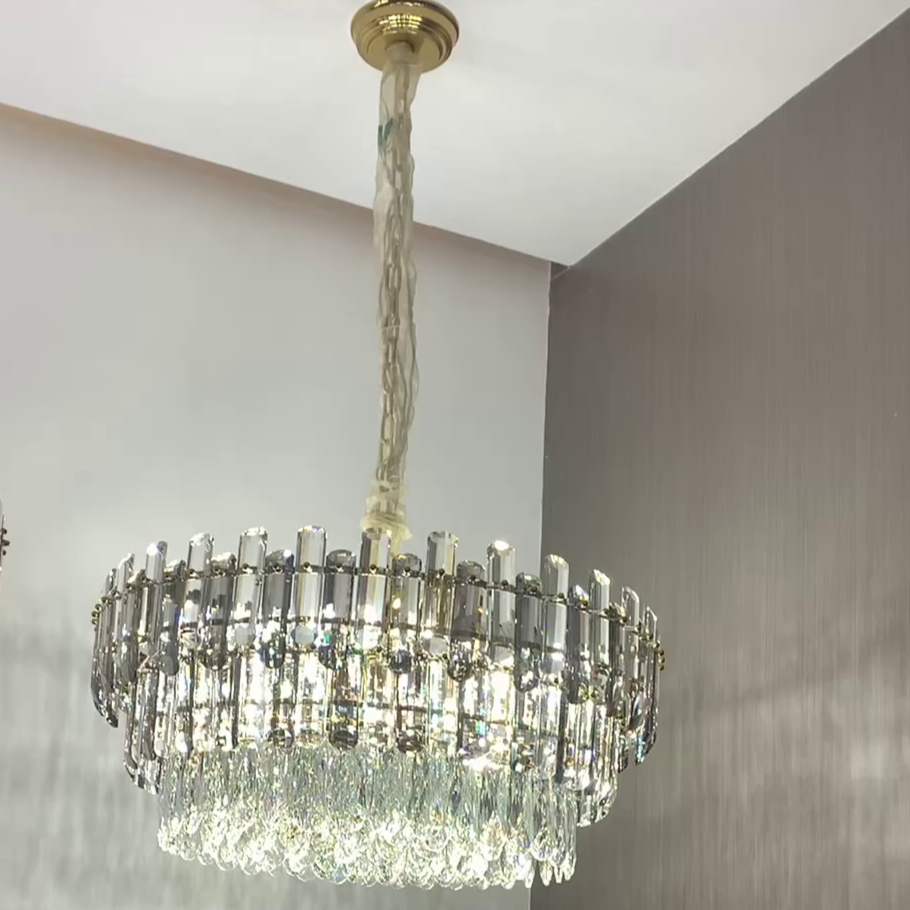 Light Luxury Round /Rectangular Crystal Chandelier for Living/Dining Room/Bedroom Chandeliers Kevinstudiolives