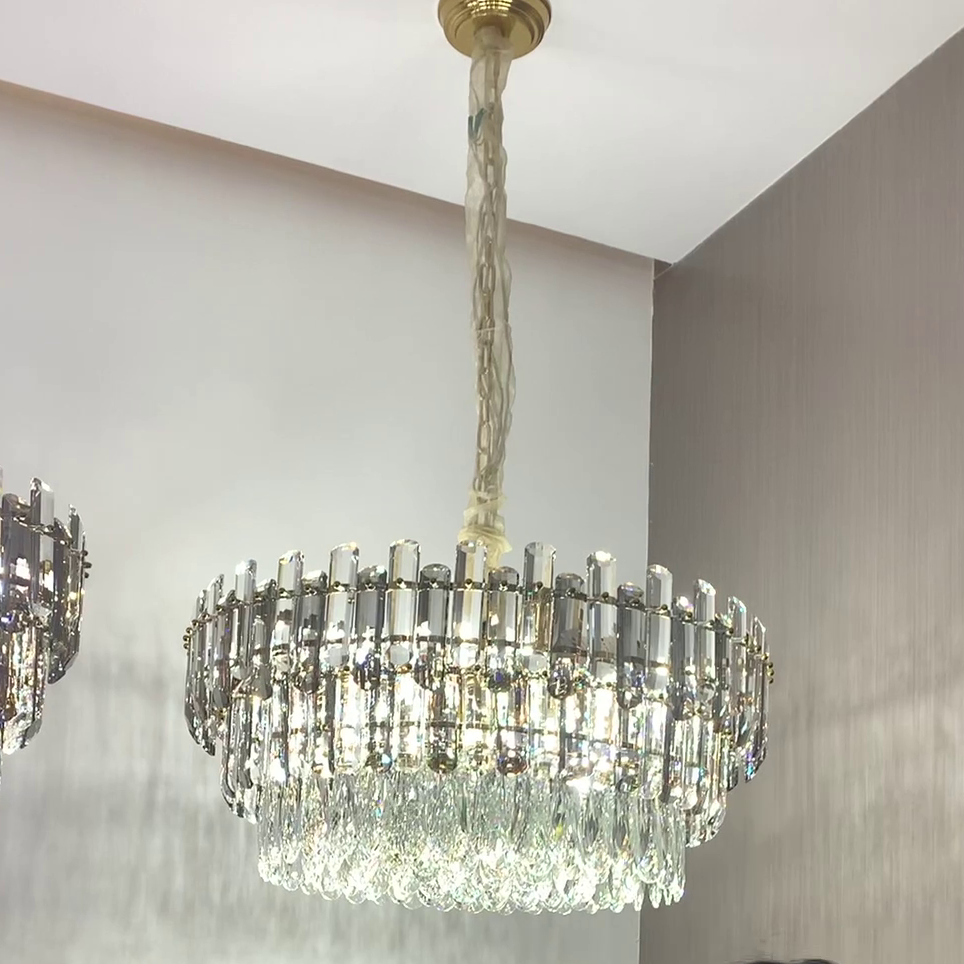 Light Luxury Round /Rectangular Crystal Chandelier for Living/Dining Room/Bedroom Chandeliers Kevinstudiolives