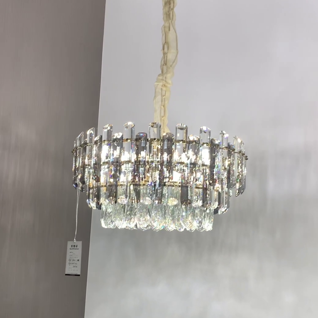 Light Luxury Round /Rectangular Crystal Chandelier for Living/Dining Room/Bedroom Chandeliers Kevinstudiolives