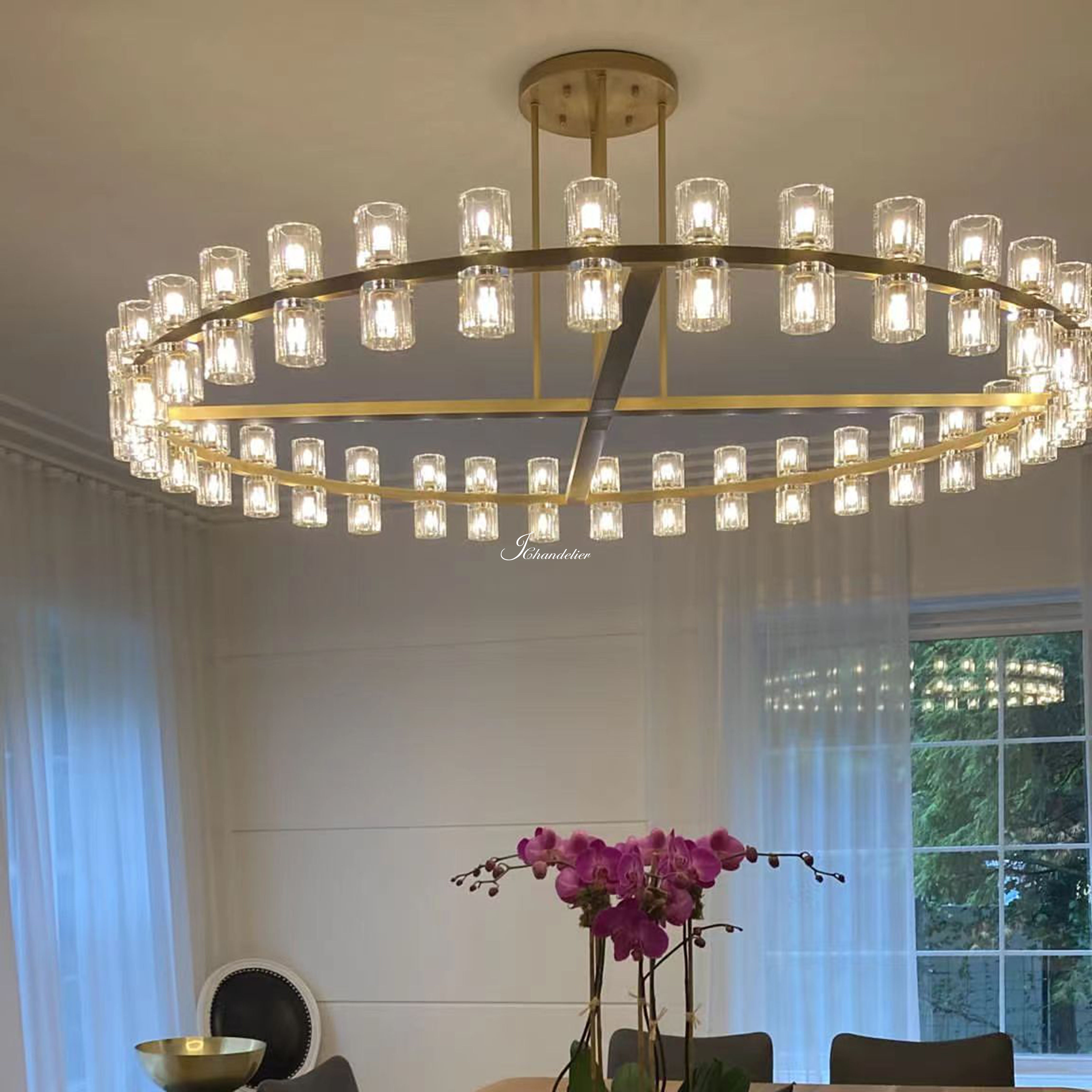 Arcachen Crystal Round Chandelier 60"