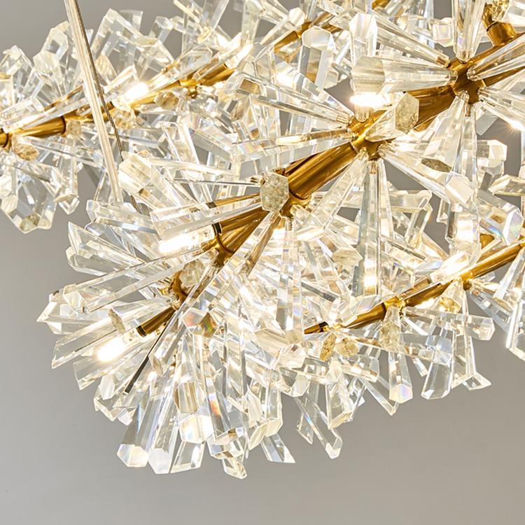 Betty Modern Linear Crystal Chandelier Over Dining Table Chandelier Kevin Studio Inc