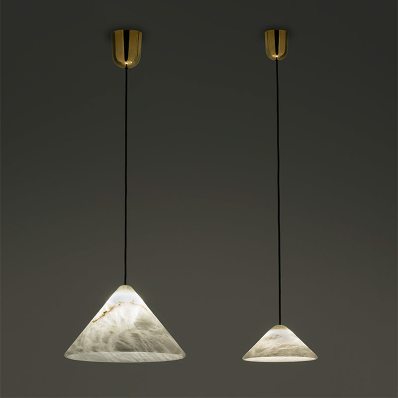 Matteo Modern Alabaster Kitchen Island Pendant Light Chandelier Kevin Studio Inc Small-7.87" D