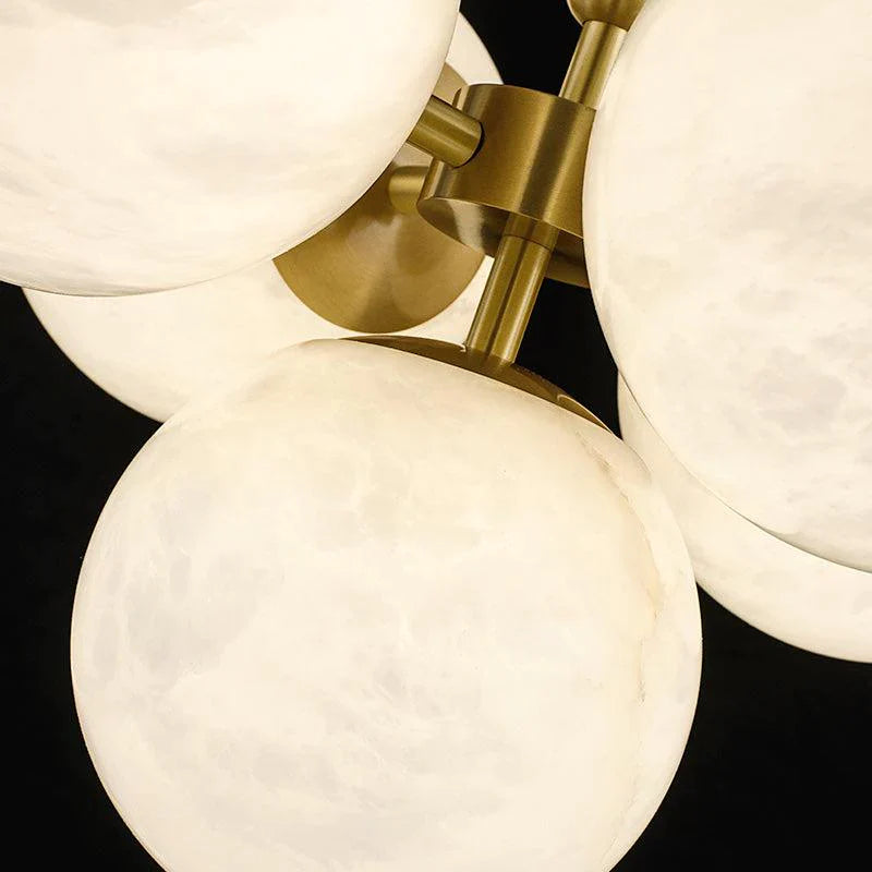 Carmen Modern Alabaster Kitchen Island Pendant, Real Alabaster Pendant Lamp For Bedroom Chandelier Kevin Studio Inc