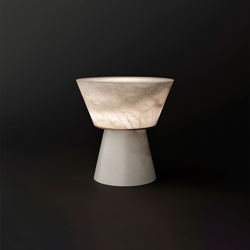 Franta Modern Alabaster Living Room Table Lamp table lamp Kevin Studio Inc