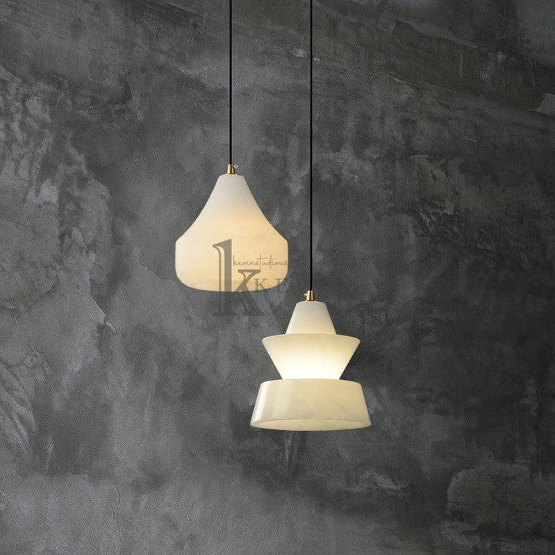 Felix Small Alabaster Pendant Light Besides Bed Pendant Light Kevin Studio Inc