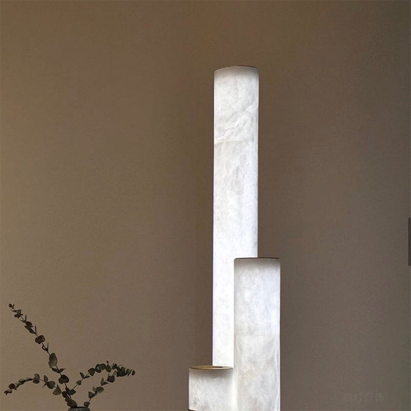 Keturah Modern Artistic Alabaster Floor Lamp For Living Room Chandelier Kevin Studio Inc