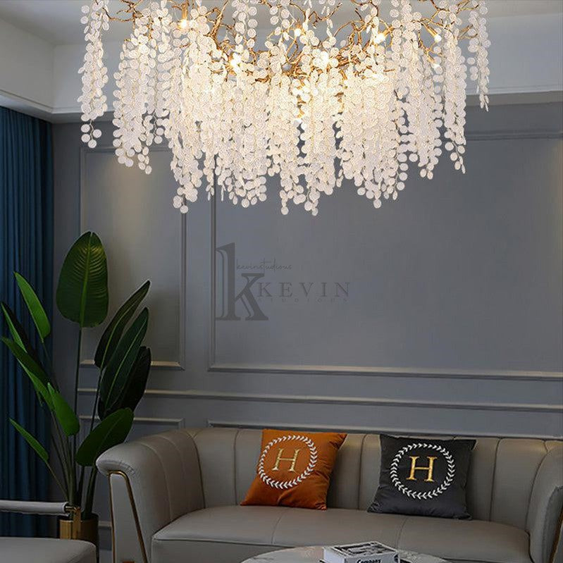 Finley Modern Linear Branch Chandelier Branch Chandelier Kevin Studio Inc