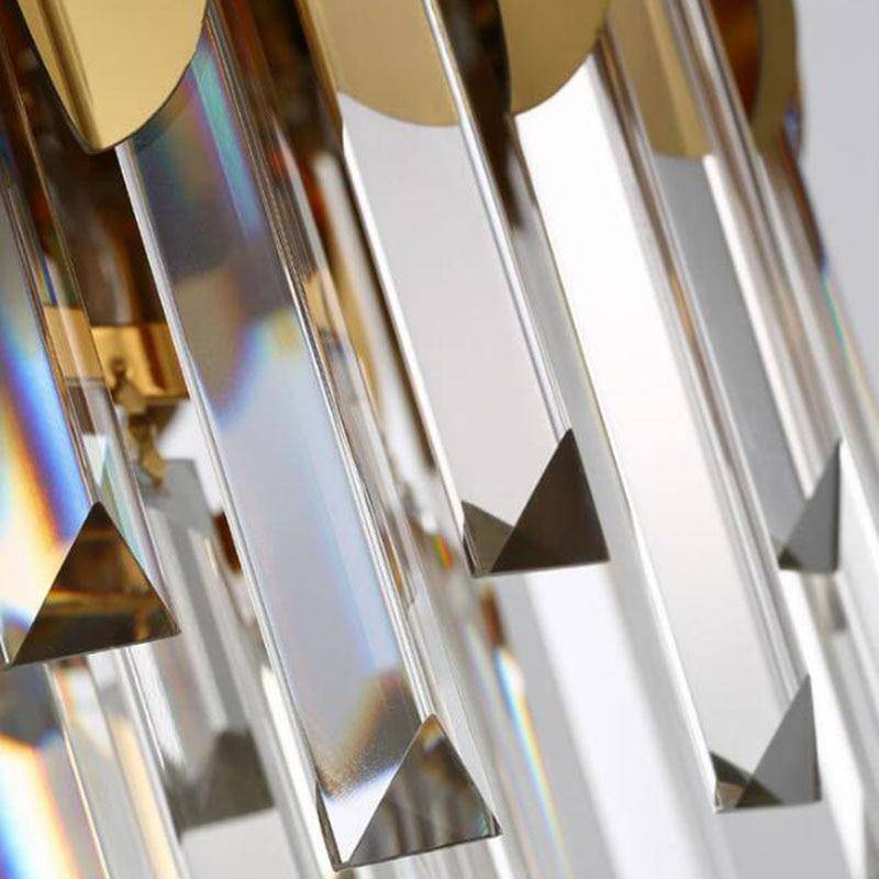 Rumi Modern Crystal Linear Chandelier For Dining Room Chandelier Kevin Studio Inc