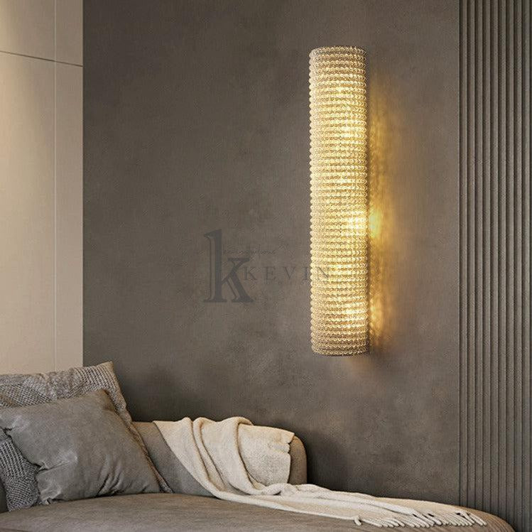 Notus Modern Halo Round Crystal Wall Sconce 36" H wall sconce Kevin Studio Inc