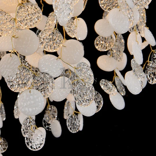 Aniya Brass branch Crystal chandelier branch chandelier Kevin Studio Inc