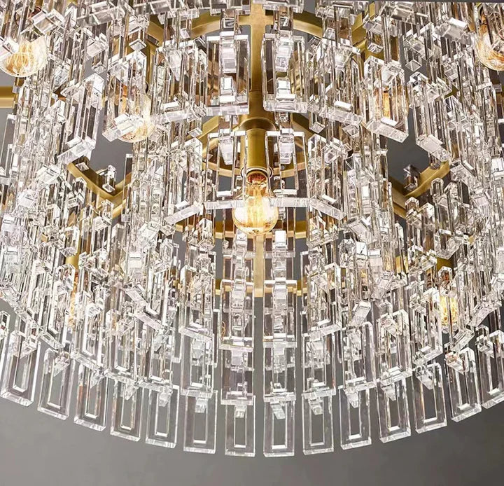 Extra Large Multi-layer Round/ Rectangle Crystal Ceiling Chandelier for Living/ Dining Room Chandeliers kevinstudiolives
