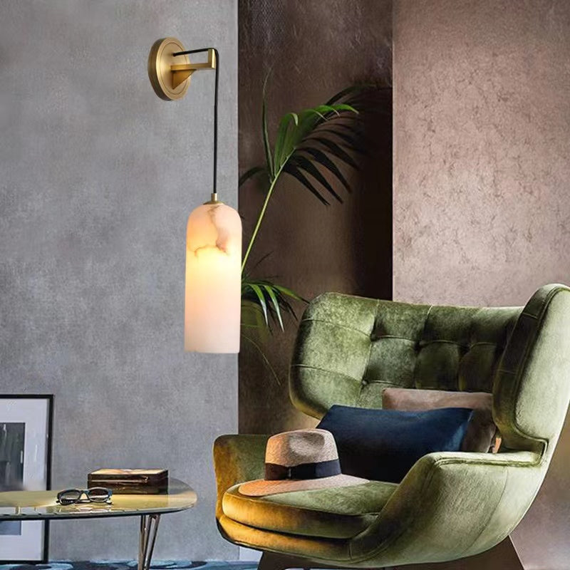 Louise Modern Alabaster Wall Sconce, Wall Lamp For Living Room,Bedroom Wall Light Fixtures Kevin Studio Inc