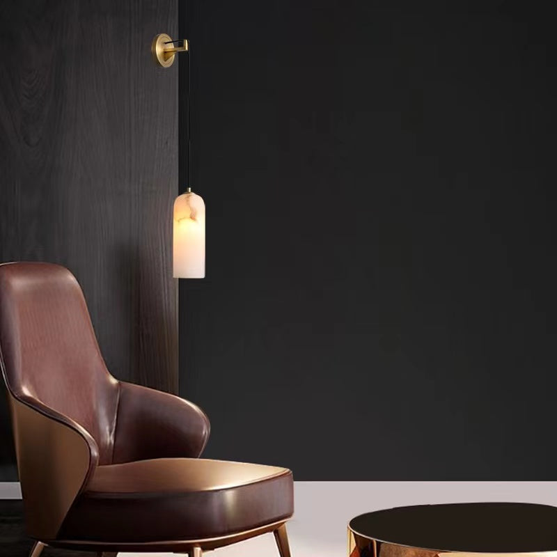 Louise Modern Alabaster Wall Sconce, Wall Lamp For Living Room,Bedroom Wall Light Fixtures Kevin Studio Inc