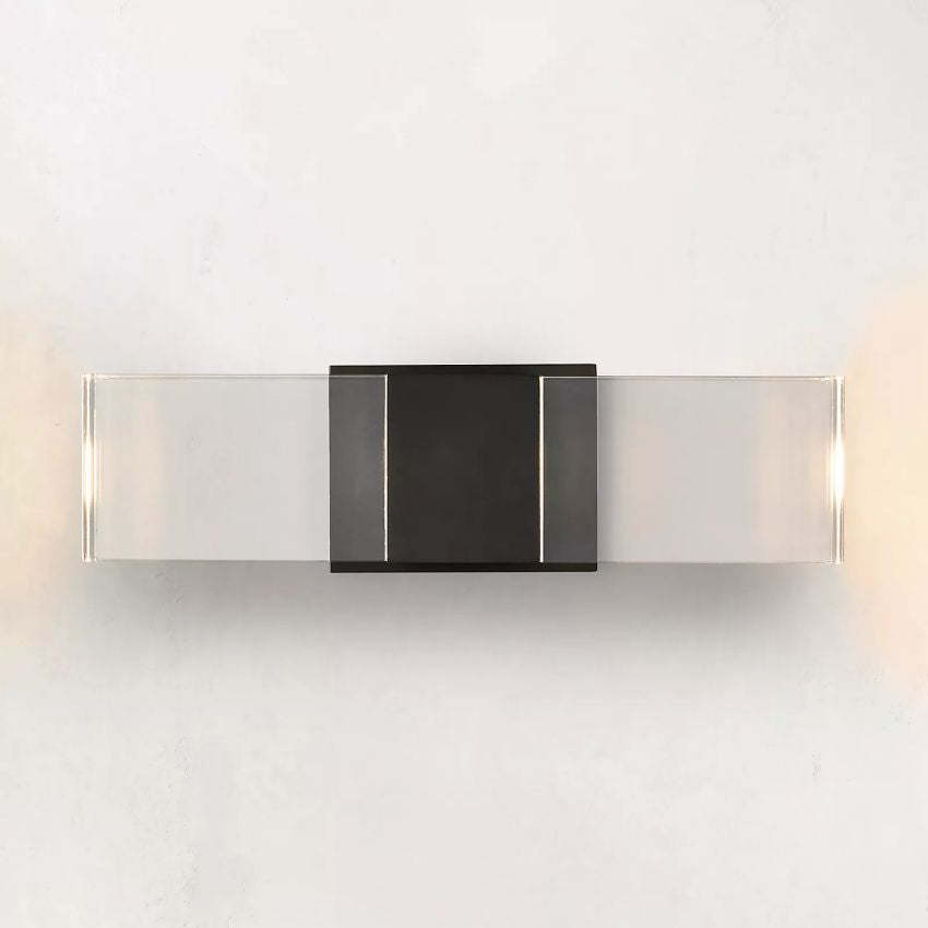 Aina Modern Linear Wall Sconce, Crystal Glass Wall Lamp Wall Sconce Kevin Studio Inc