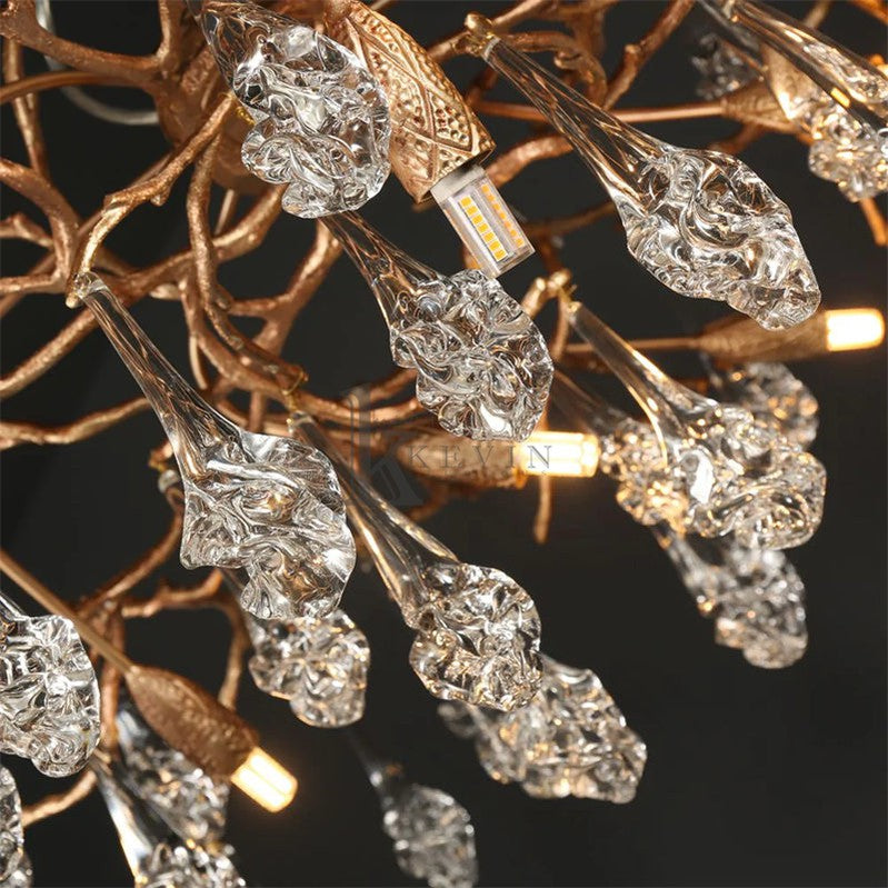 Darius Modern Branch Chandelier Drop Flower D 39.3" Branch Chandelier Kevin Studio Inc