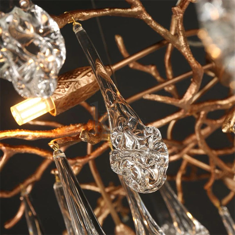 Darius Modern Branch Chandelier Drop Flower D 39.3" Branch Chandelier Kevin Studio Inc