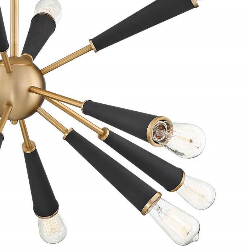 Kaitlyn Modern 12-Light Sputnik Chandelier For Living Room Chandeliers Kevin Studio Inc