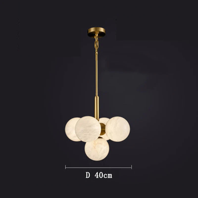 Carmen Modern Alabaster Kitchen Island Pendant, Real Alabaster Pendant Lamp For Bedroom Chandelier Kevin Studio Inc Five Balls
