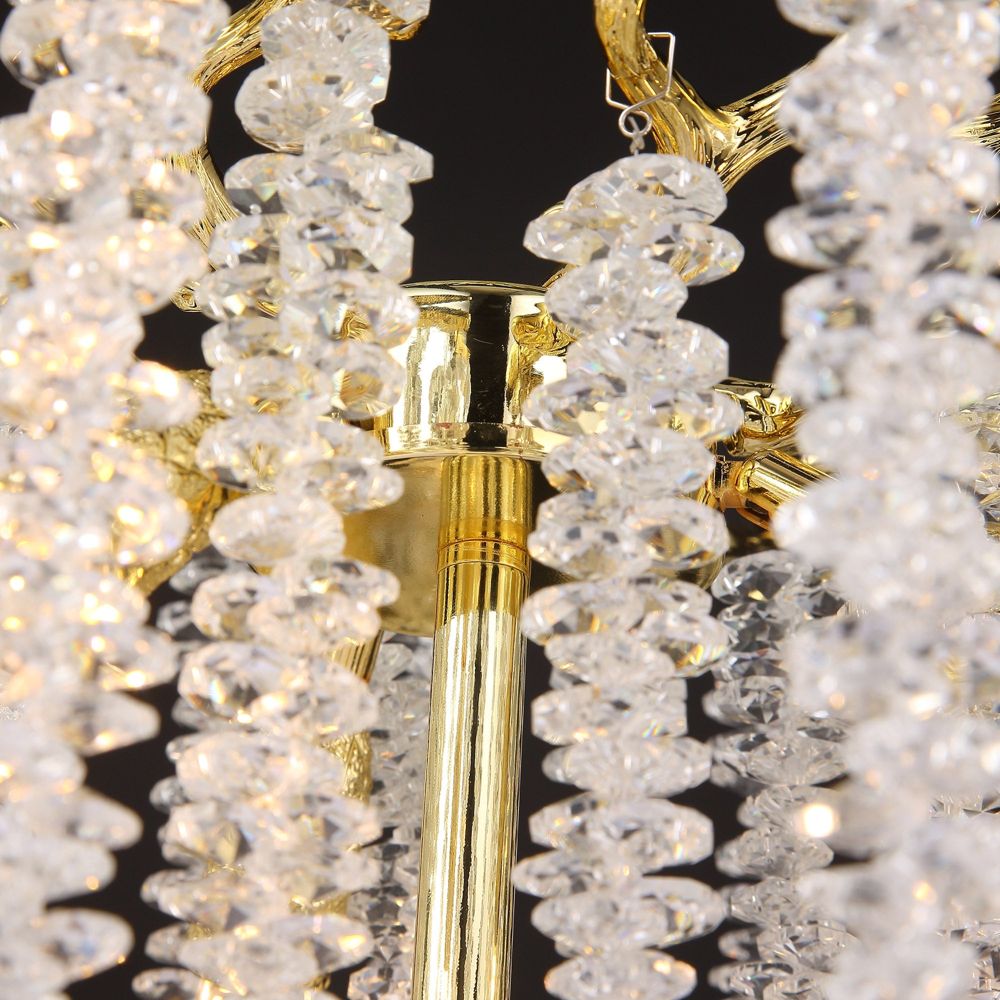 Azure Modern Stylish Gold Coin Crystal Floor Lamp For Bedroom, Living Room Floor standing lamps Kevin Studio Inc