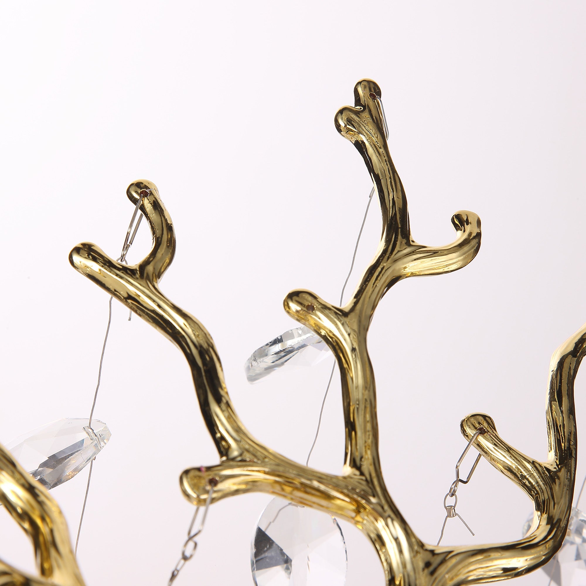 Aether Modern Clear Crystal Table Lamp For Bedroom, Gold Table Lamp table lamp Kevin Studio Inc