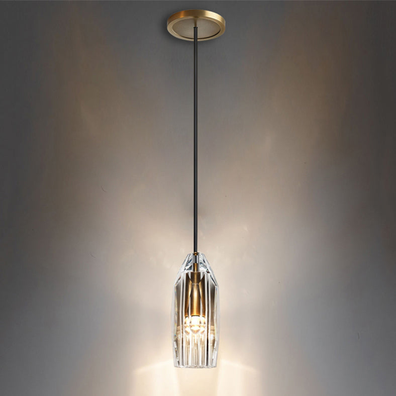 Chrissi Modern Crystal Luxury Hanging Pendant Lights For Bedroom, Living Room Pendant Light Kevin Studio Inc VintageBrass