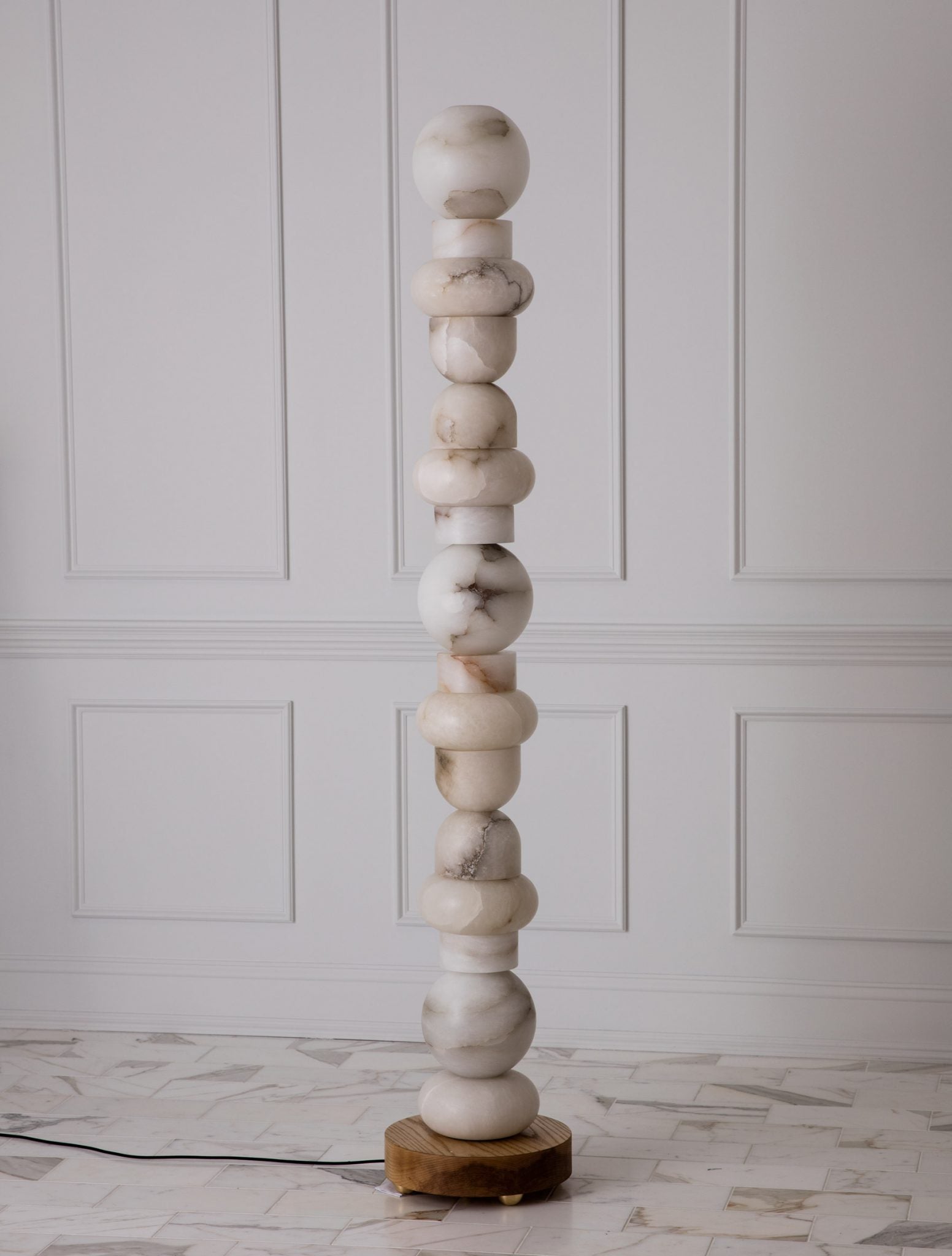 Alabaster Totem 16 Floor Lamp, Living Room Standing Lamp Floor standing lamps Kevin Studio Inc