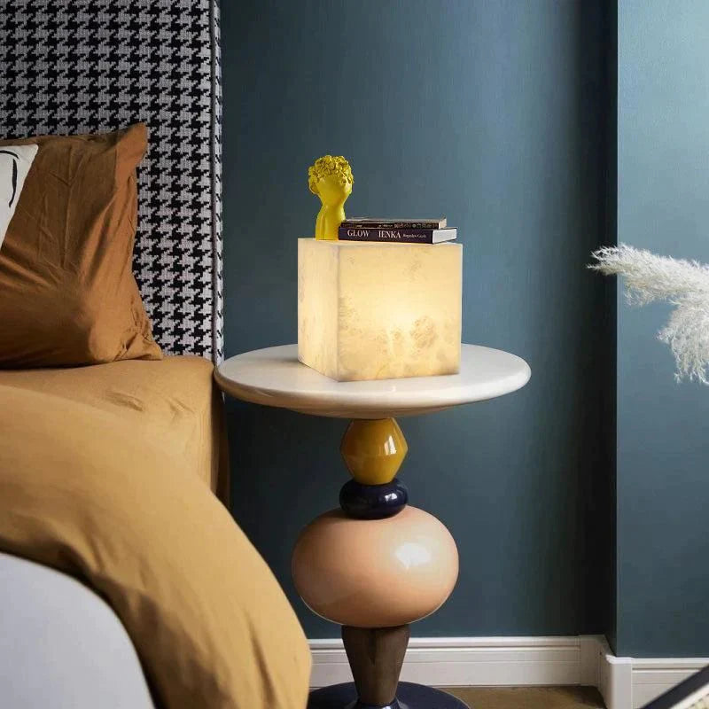 Coral Alabaster Table Lamp for Bedroom, Living Room Table Lamp Kevin Studio Inc