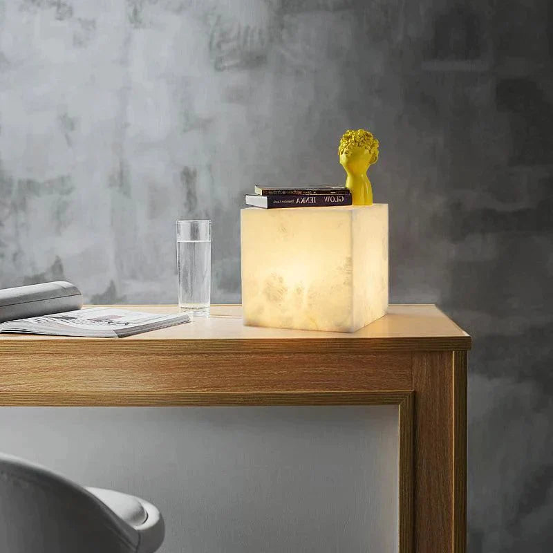 Coral Alabaster Table Lamp for Bedroom, Living Room Table Lamp Kevin Studio Inc