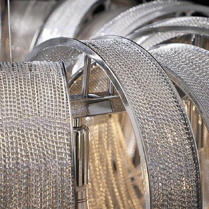 Flavio Modern Luxury Aluminum Chain Tassel Chandelier Chandelier Kevin Studio Inc