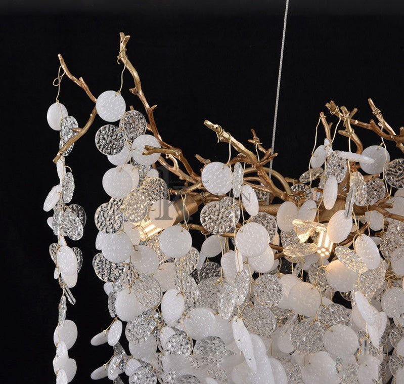 Leina American Creative Modern Branch Linear Chandelier Branch Chandelier Kevin Studio Inc