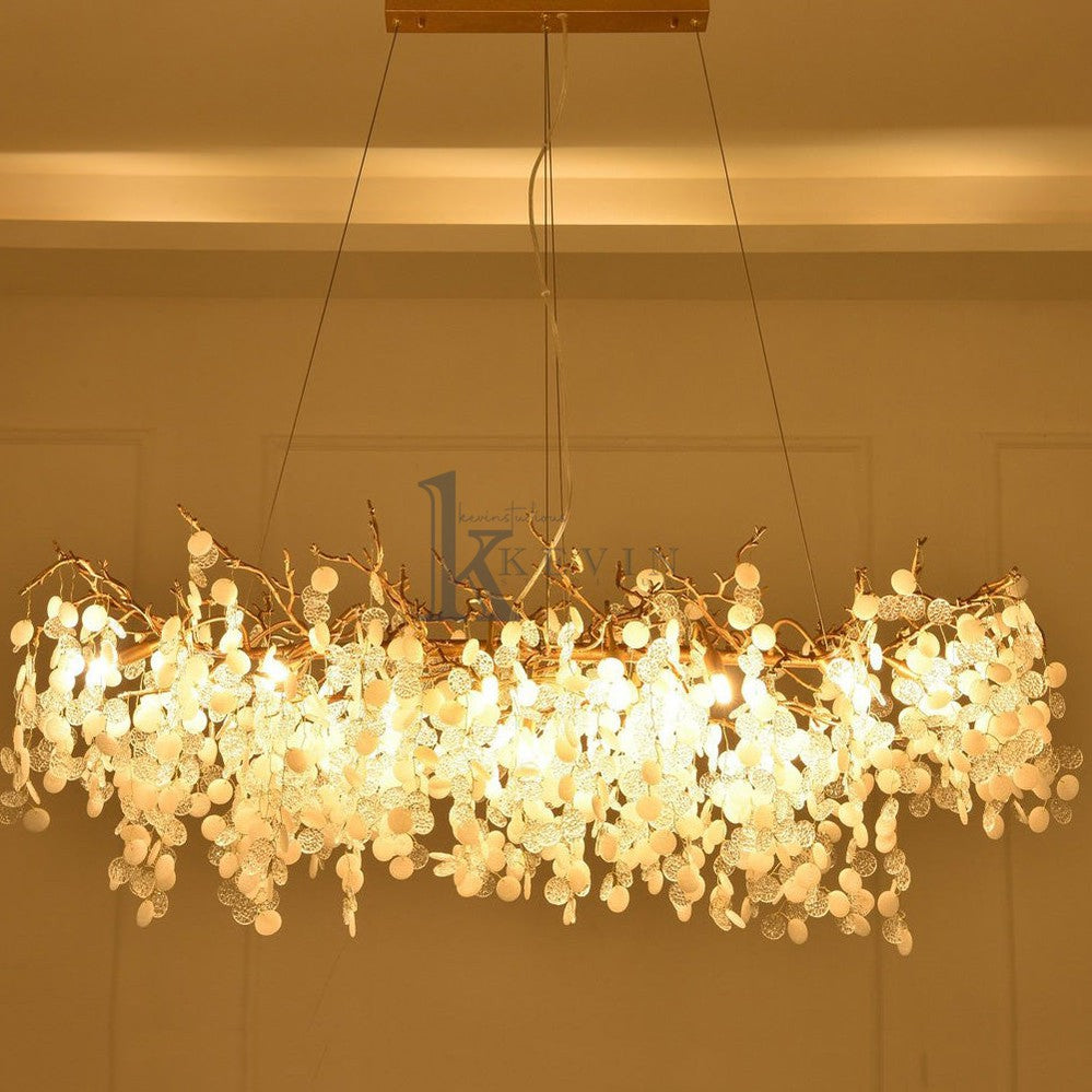 Leina American Creative Modern Branch Linear Chandelier Branch Chandelier Kevin Studio Inc
