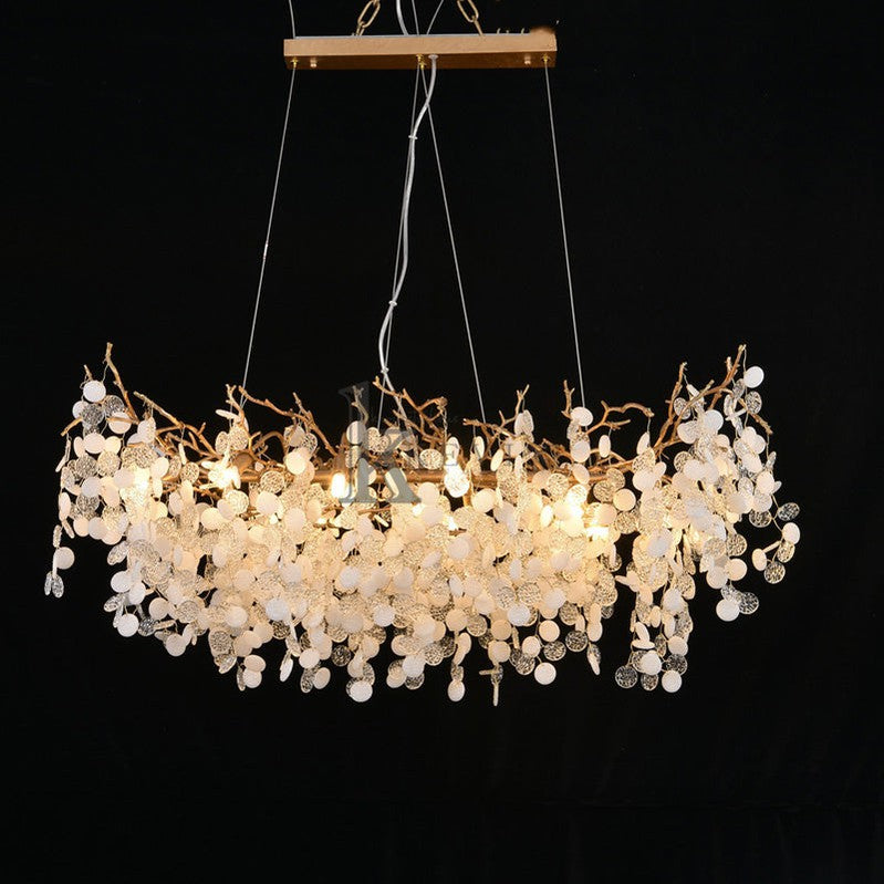 Leina American Creative Modern Branch Linear Chandelier Branch Chandelier Kevin Studio Inc