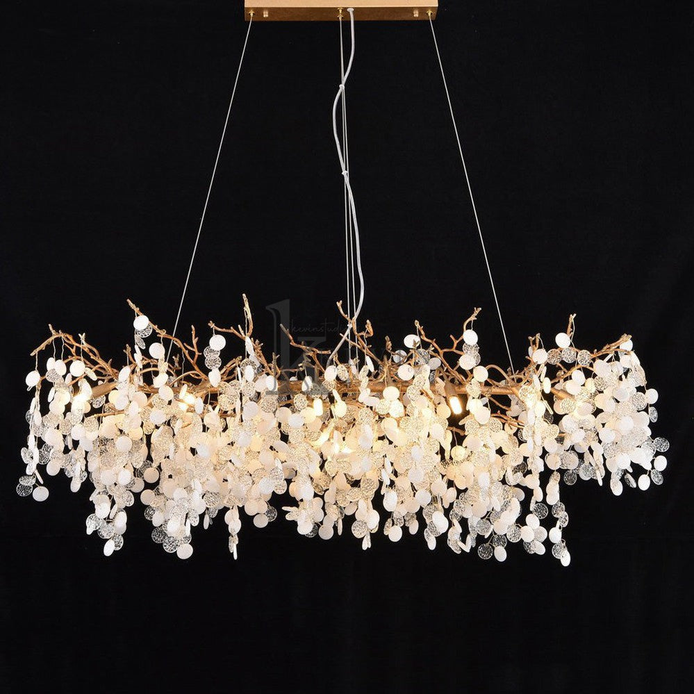 Leina American Creative Modern Branch Linear Chandelier Branch Chandelier Kevin Studio Inc
