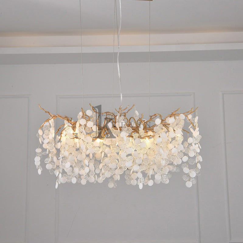 Leina American Creative Modern Branch Linear Chandelier Branch Chandelier Kevin Studio Inc Small-L 31.4 "
