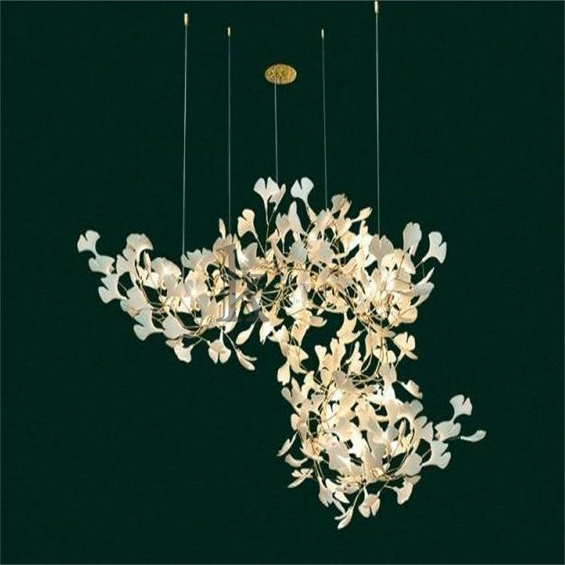 Katrin Porcelain Ginkgo Branch Chandelier Branch Chandelier Kevin Studio Inc
