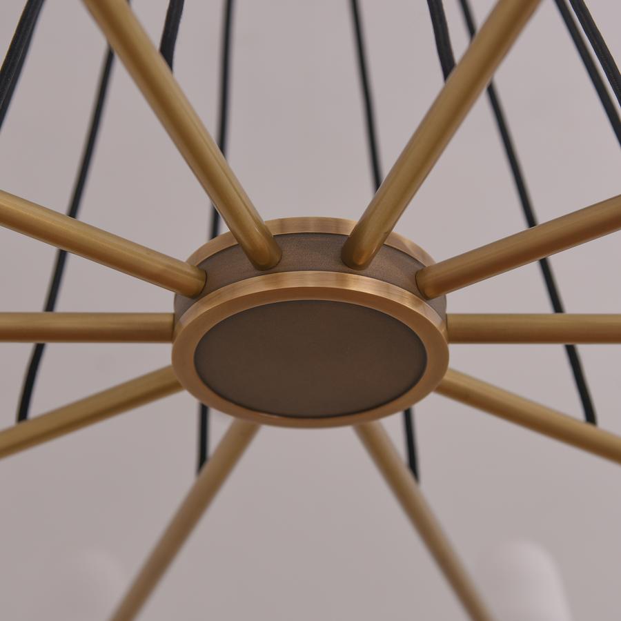 Lydia Modern White Ceramics Round Chandelier 44", 10-lights Chandelier Kevin Studio Inc