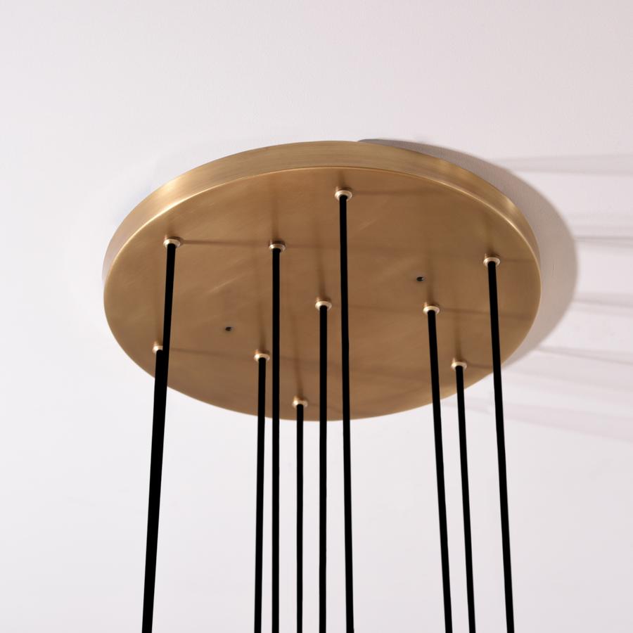 Lydia Modern White Ceramics Round Chandelier 18'' 10-lights Chandelier Kevin Studio Inc