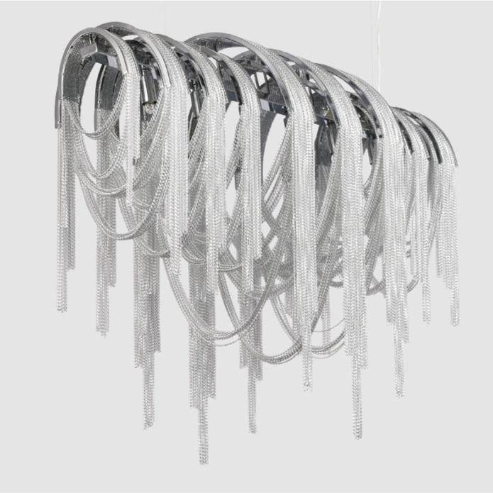 Hyder Cadena Chain Tassel Modern Chandelier Chandelier Kevin Studio Inc