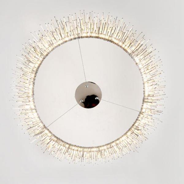 Ghislane Modern Stainless Steel Chain Tassel Chandelier For Living Room Chandelier Kevin Studio Inc