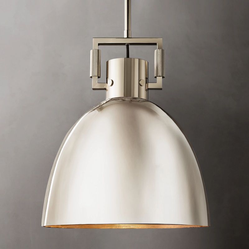 Queena Modern Metal Pendant Light 10", 14", 18" Pendant Light Kevin Studio Inc 10" Polished Nickel