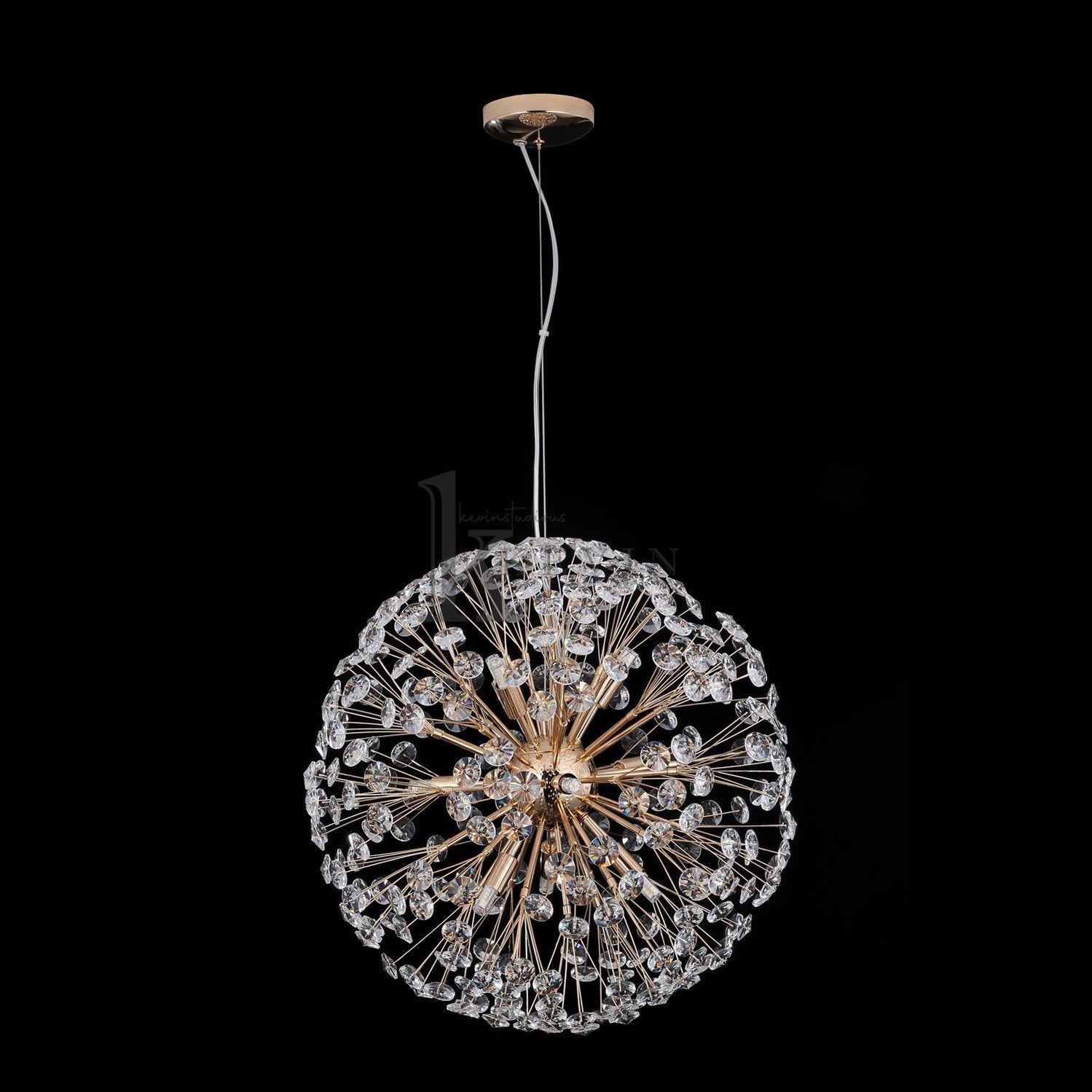 Dandelion Modern Crystal Spherical Chandelier Pendant Light Kevin Studio Inc