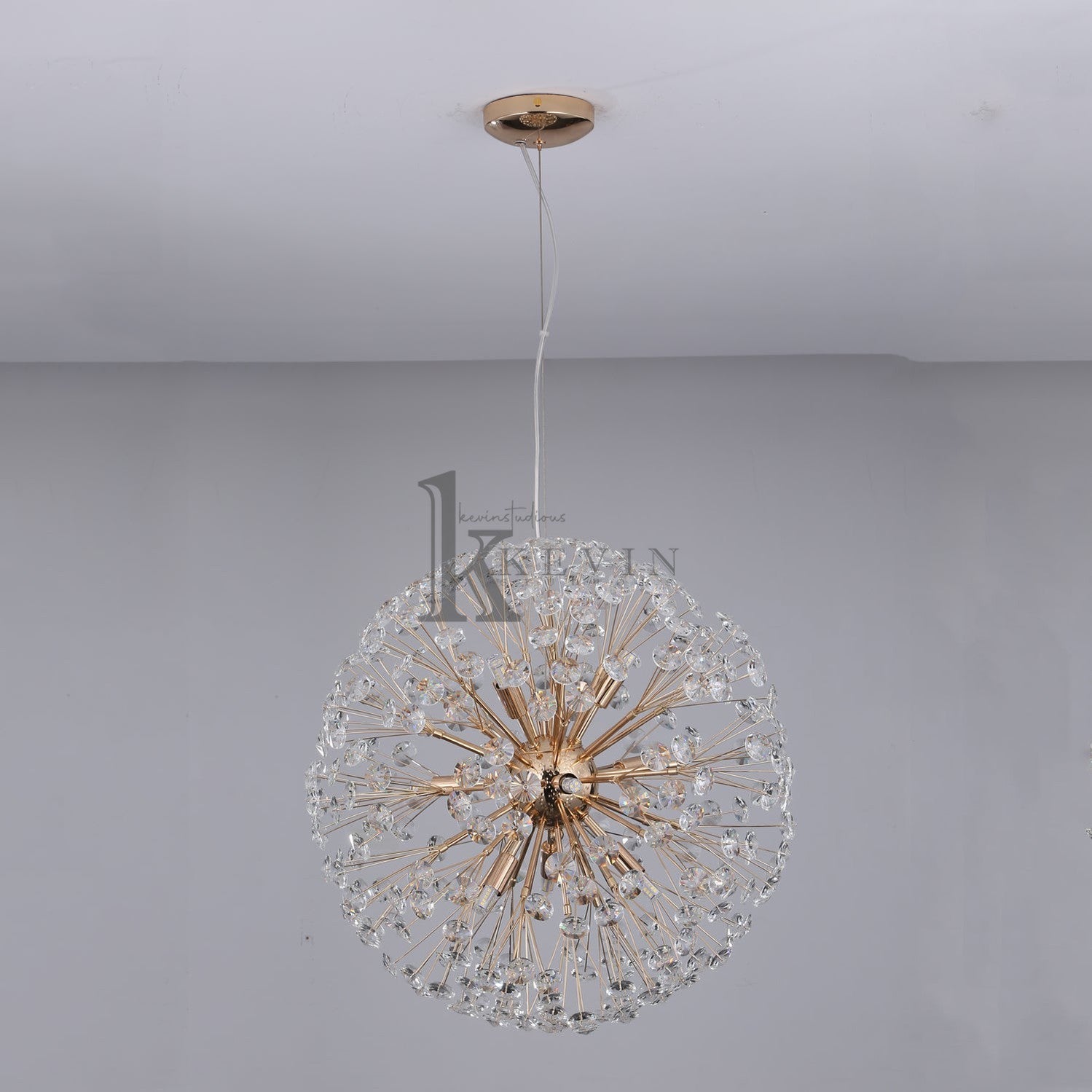 Dandelion Modern Crystal Spherical Chandelier Pendant Light Kevin Studio Inc