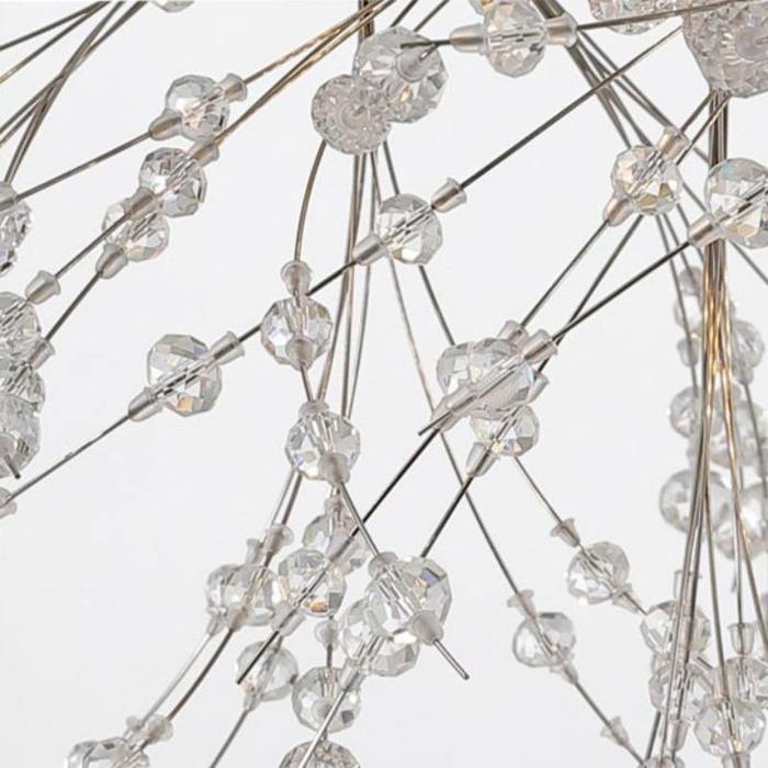 Pecan Modern Kitchen Island Lighting Fixture, Linear Crystal Chandelier Pendant Light Kevin Studio Inc