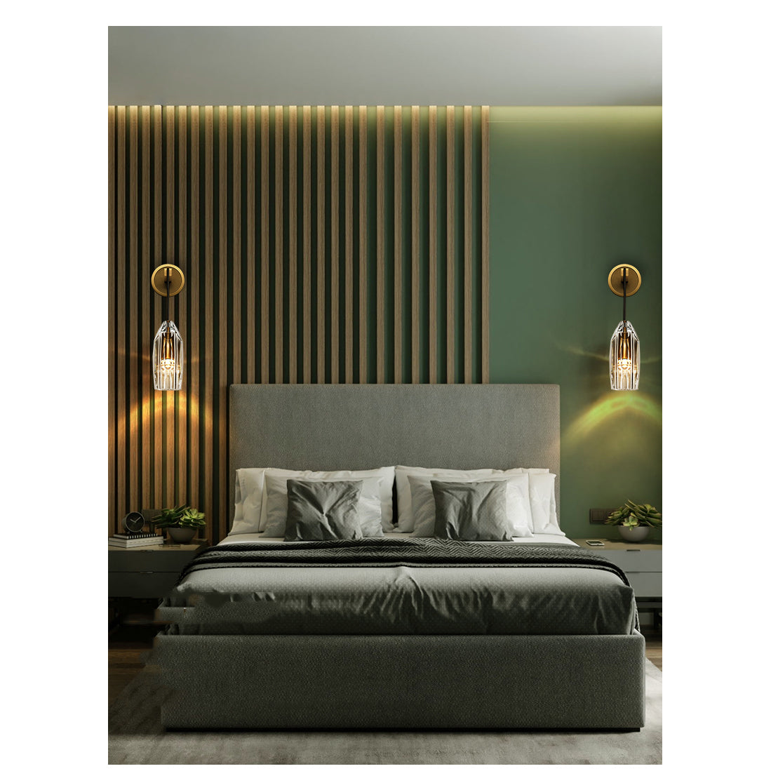 Chrissi Modern Modern Crystal Luxury Wall Light Fixture For Bedroom Wall Sconce Kevin Studio Inc