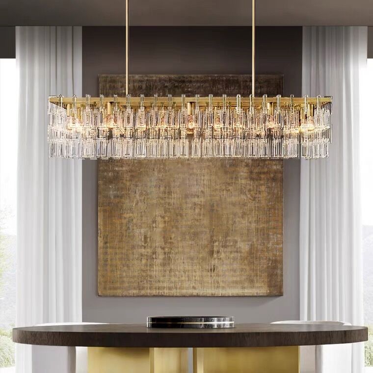Extra Large Multi-layer Round/ Rectangle Crystal Ceiling Chandelier for Living/ Dining Room Chandeliers kevinstudiolives