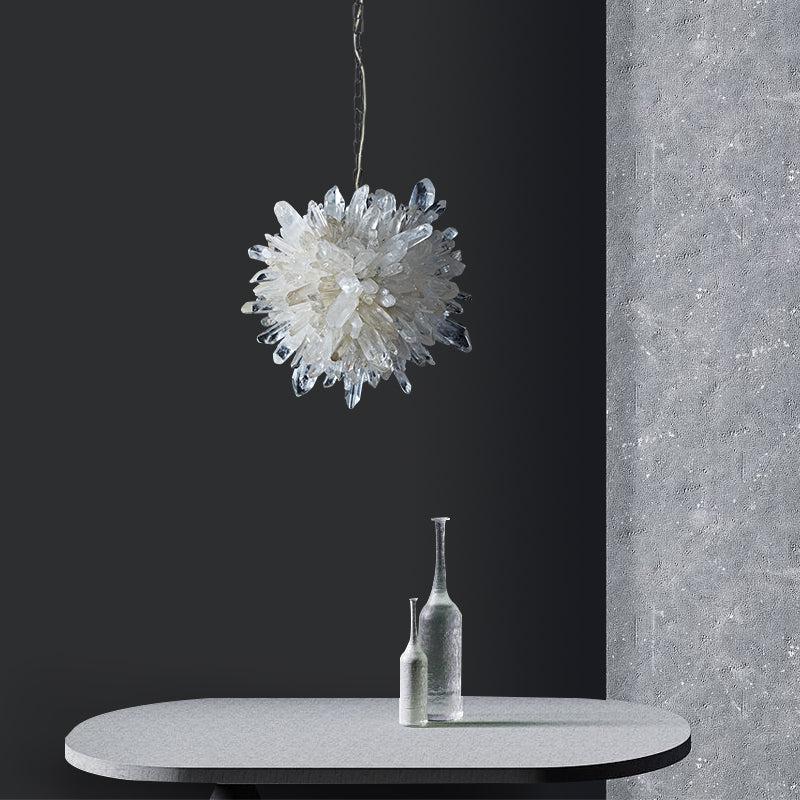 Olalla Modern Rock Crystal Creative Pendant Light Over Dining Table Pendant Light Kevin Studio