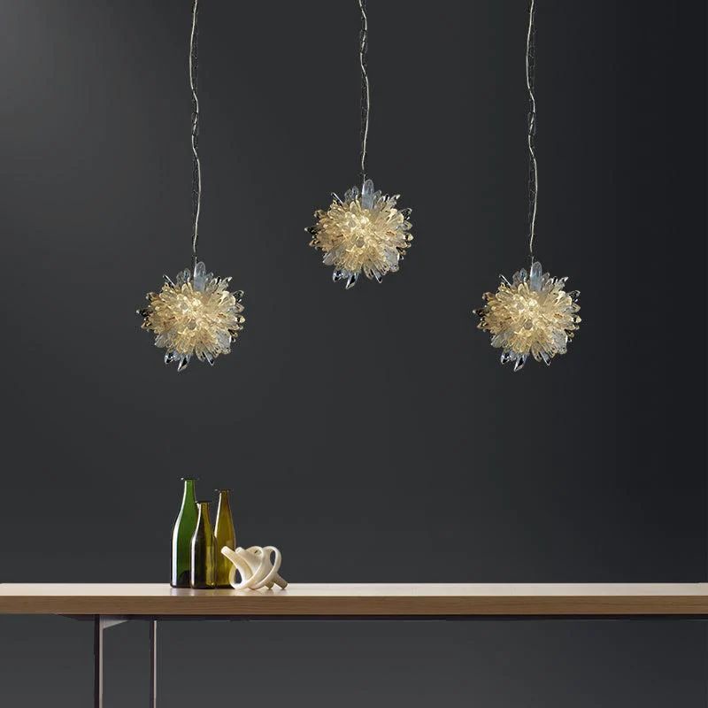 Olalla Modern Rock Crystal Creative Pendant Light Over Dining Table Pendant Light Kevin Studio